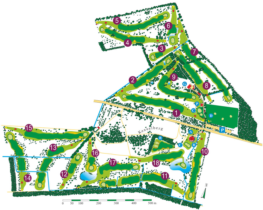 Golfclub Gifhorn e.V. - Platzübersicht 1-18