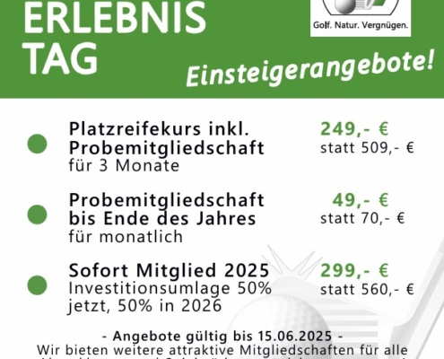 GC Gifhorn Einsteigerangebote bis 15.06.2025